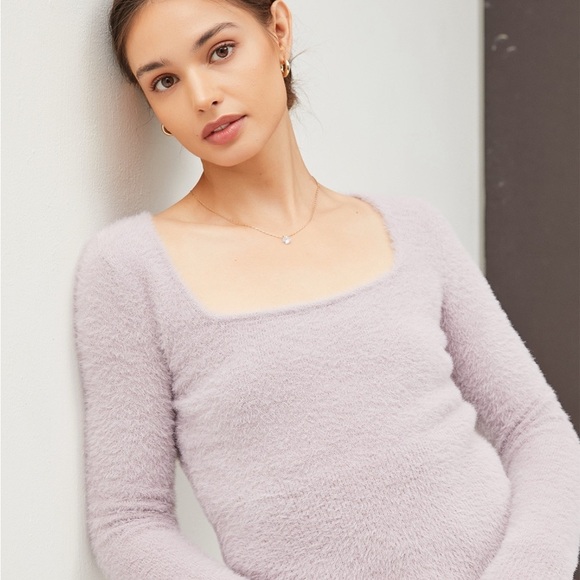 Becool square neck sweater SZ S/M - Picture 1 of 5